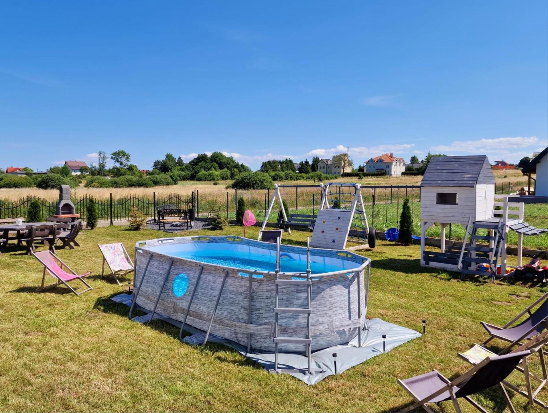 Diamenty Baltyku Domki Wakacyjne Balia Z Jacuzzi Mielenko Exterior foto